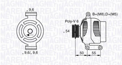 MAGNETI MARELLI 063358062010 -  Генератор